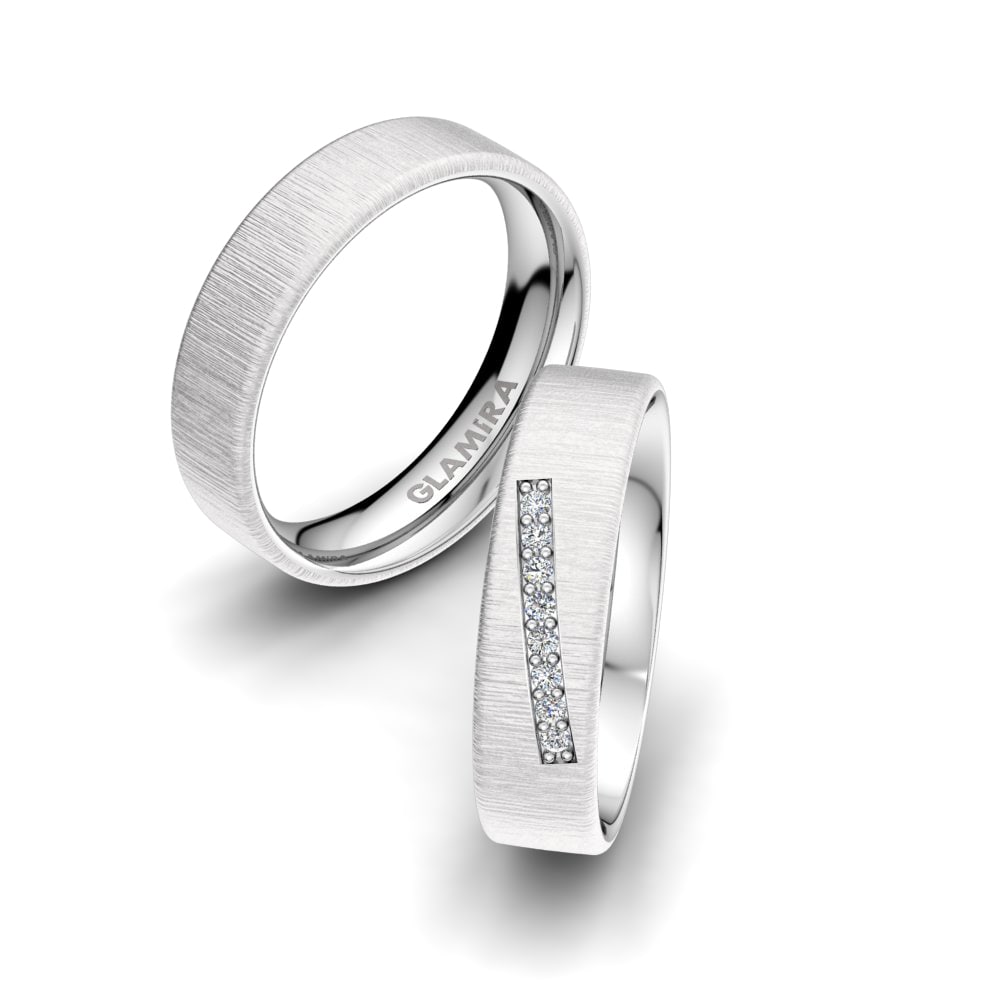 Anillo de boda Classic Power 5mm 18k Oro Blanco