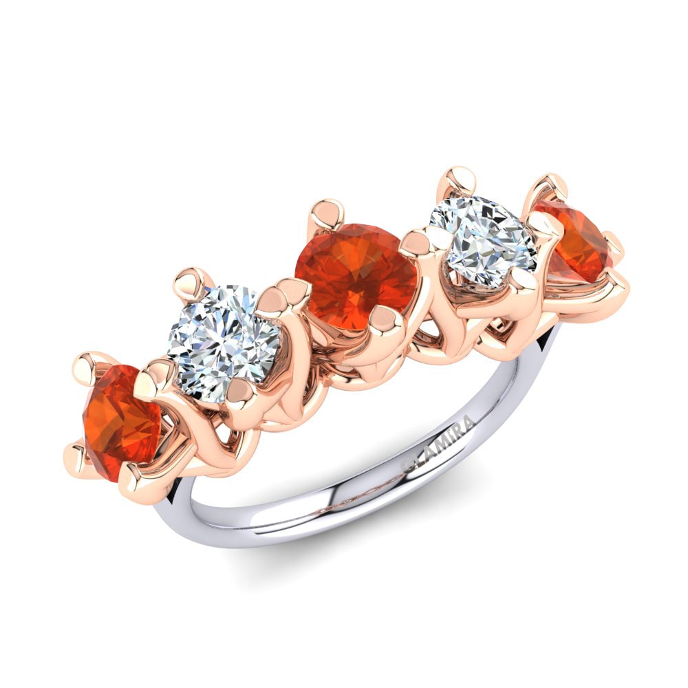 Fire Opal Engagement Ring Genoveffa