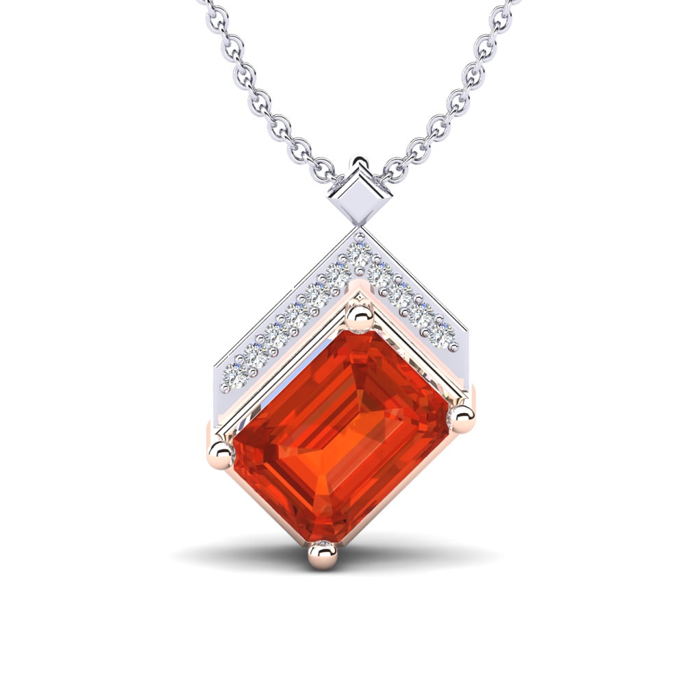 Fire-Opal Women's Pendant Gilliana