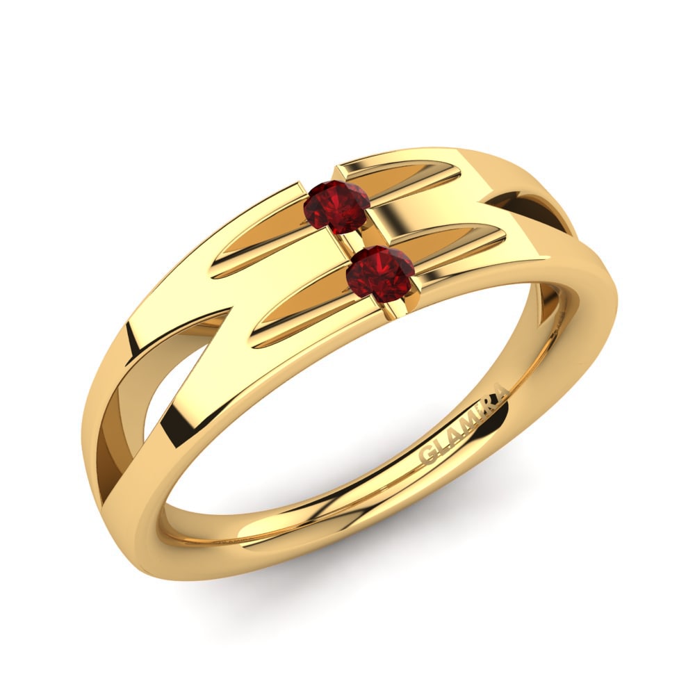 14ct Yellow Gold Engagement Ring Hibiscus