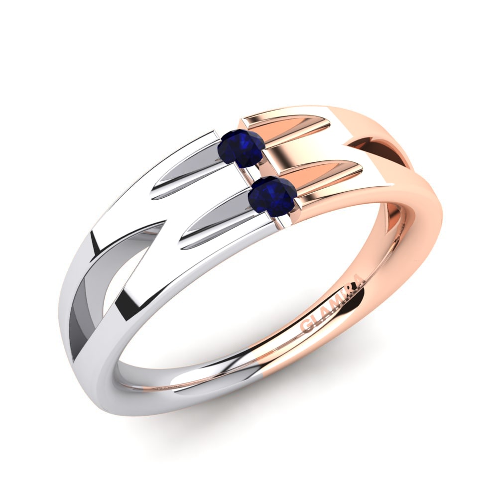 Sapphire Engagement Ring Hibiscus