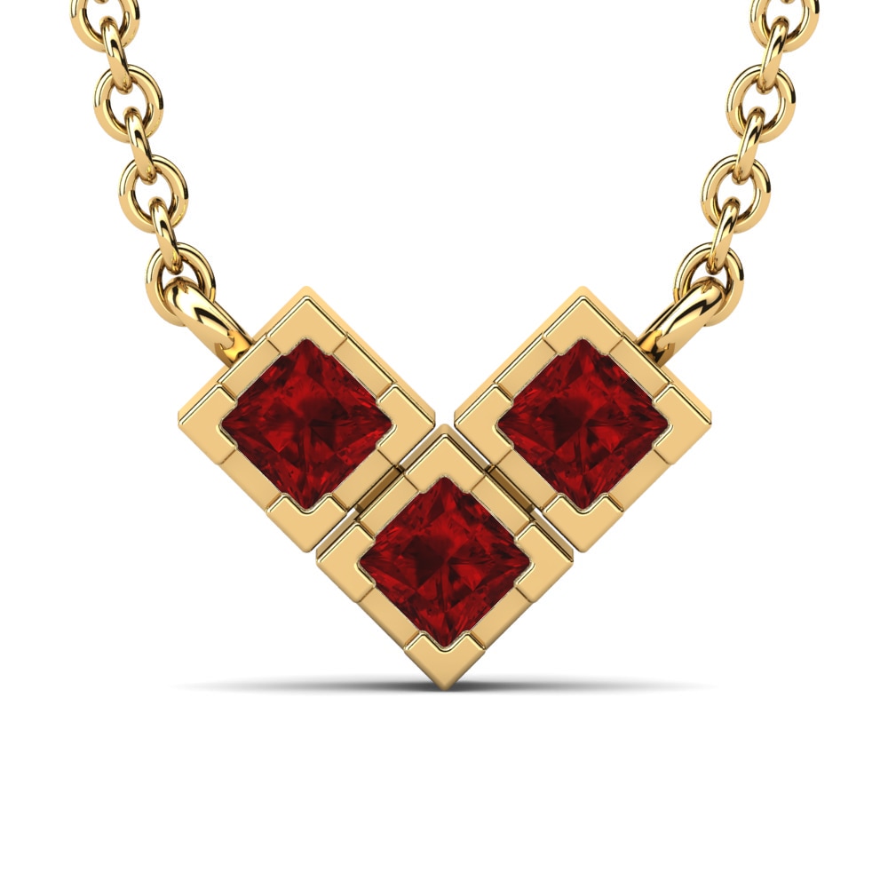 Princess Ruby Women's Necklace Hikari