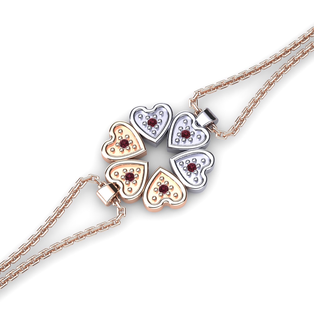 garnet Pulseira Feminino Huzal