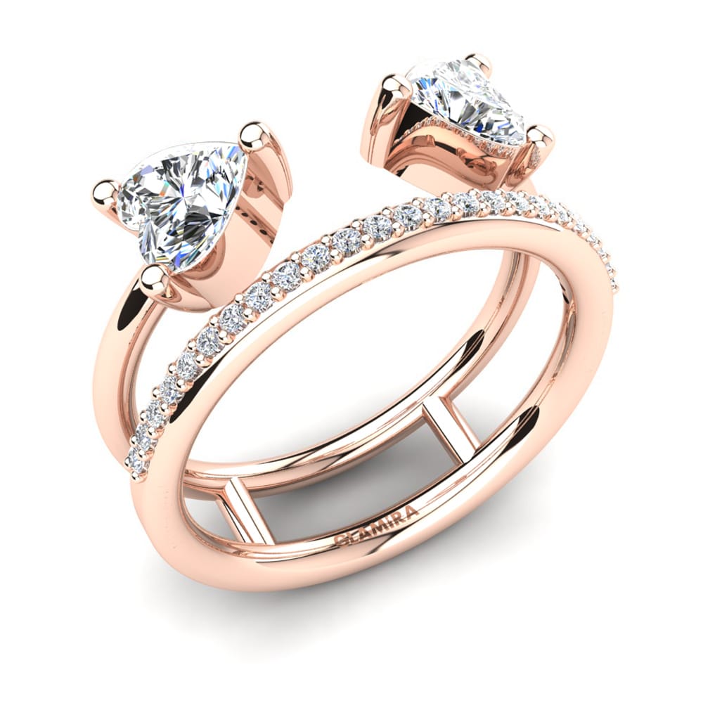 18k Rose Gold Ring Jasna