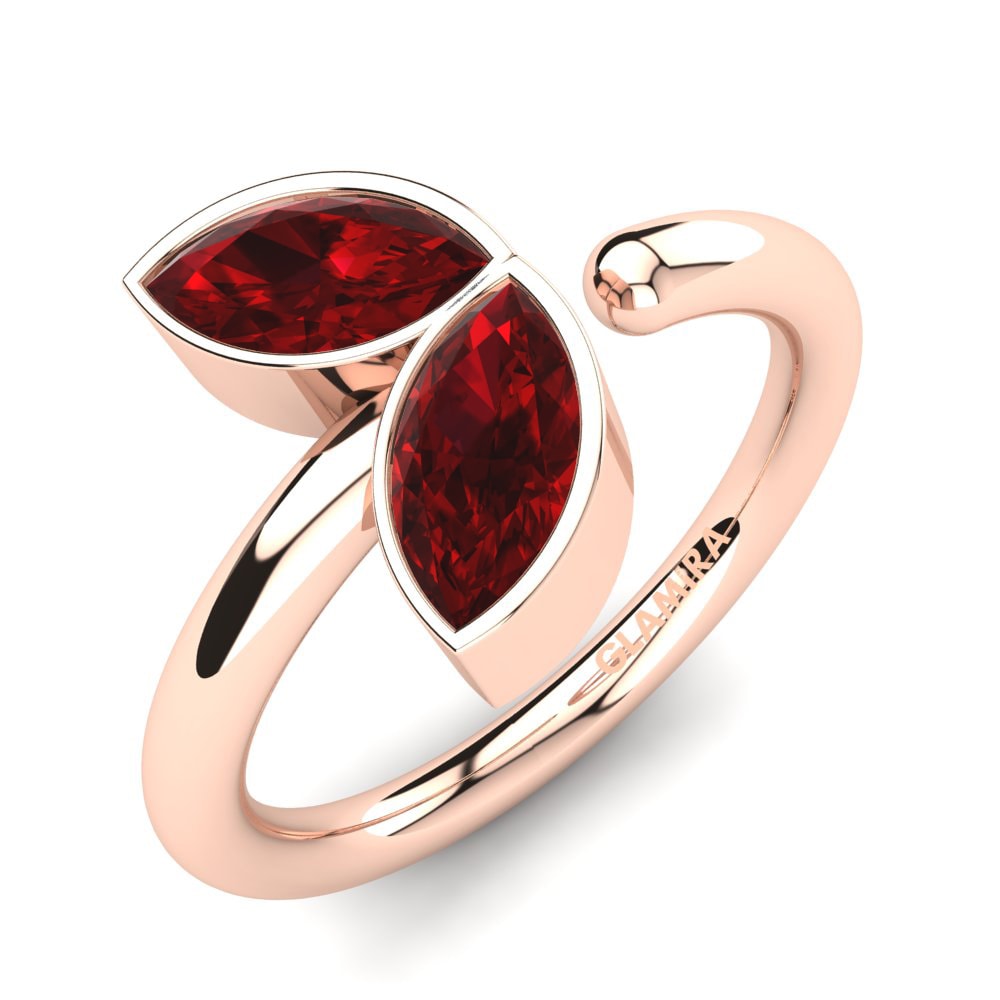 18K Rood Goud Knokkelring Jeanice