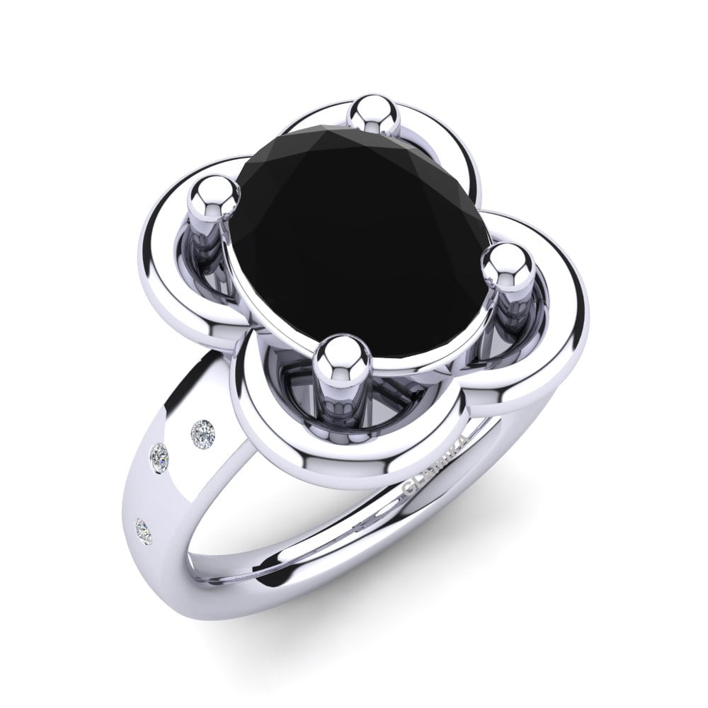 Black Onyx Engagement Ring Jireliss