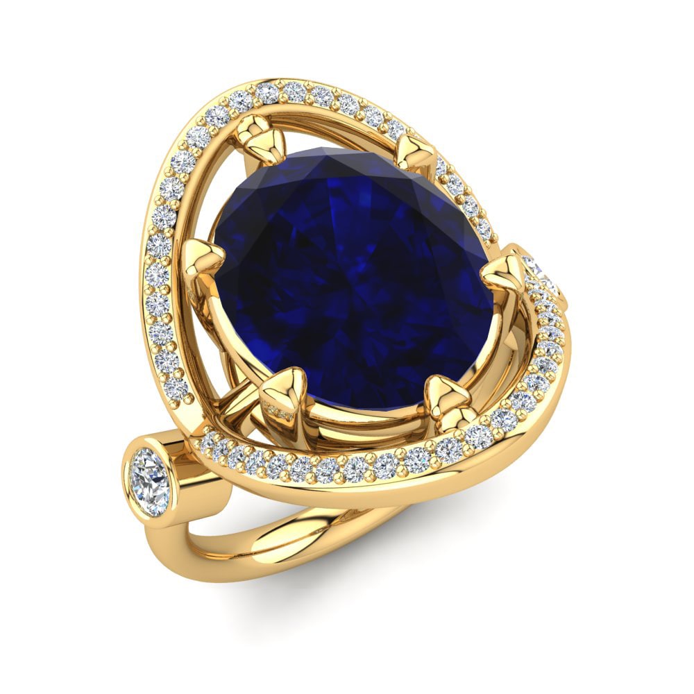 Safir (Laboratuvar Üretimi) Yüzük Joscelin