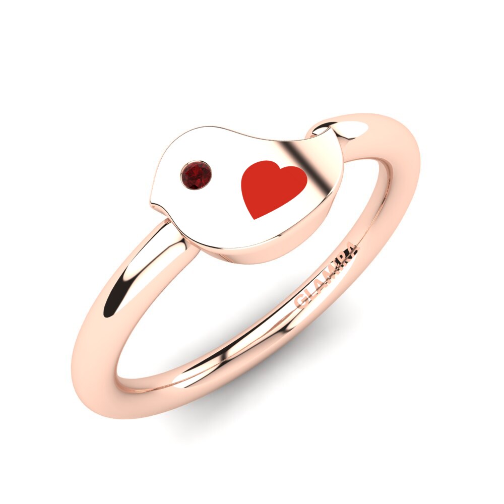 Ruby 14k Rose Gold Kid's Ring Tomasina