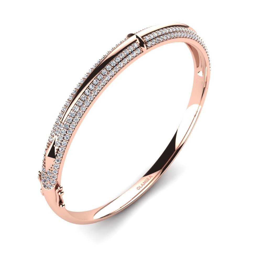 Rotgold 585 Labor-gezüchteter Diamant Damen armreif Bettyann