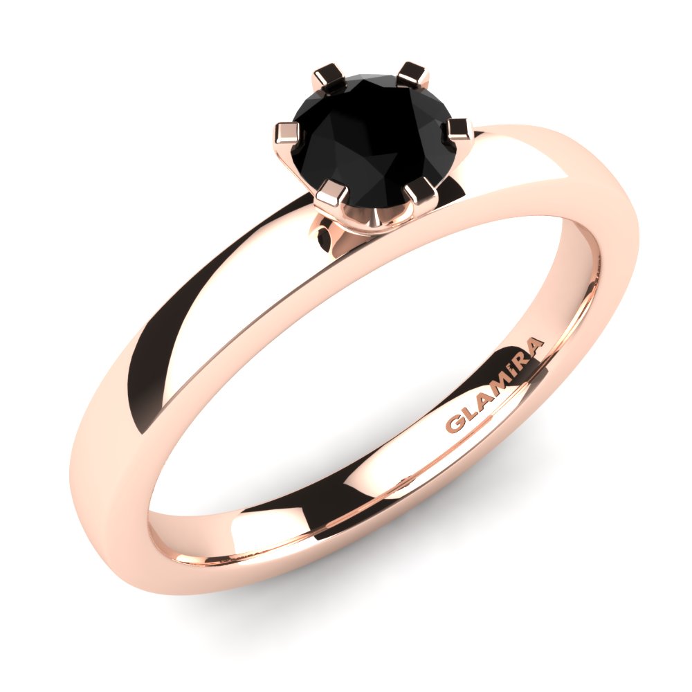 Svart Onyx Brudset Glowing Beauty-RING A