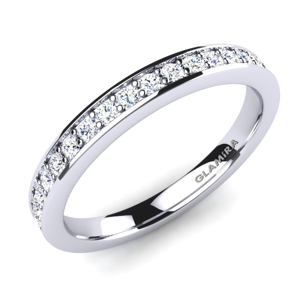 Eternity Rings GLAMIRA Bridal Set Glowing Beauty-RING B 585 White Gold Diamond