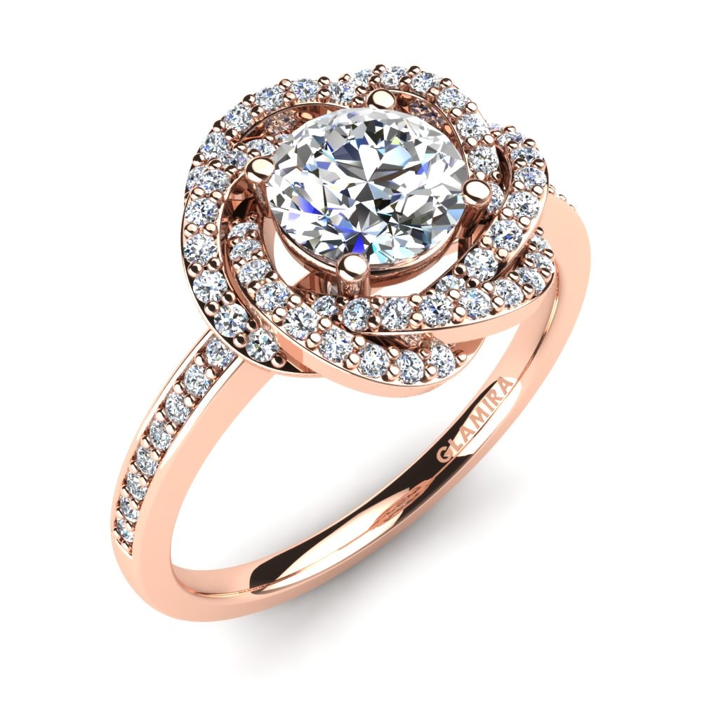 Or rose 585 Bague de fiançailles Maggie
