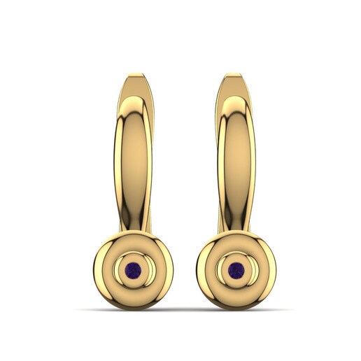 Kids Earring Candiss 585 Yellow Gold & Amethyst