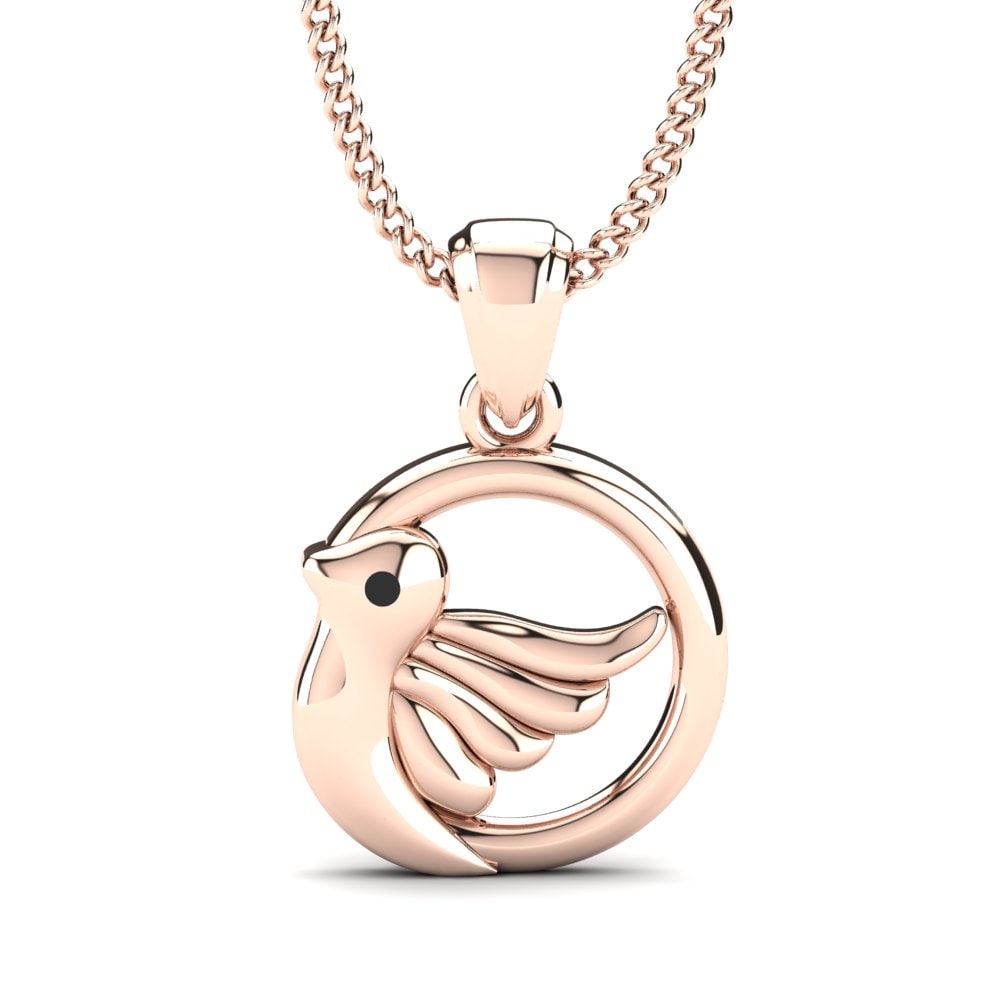 14k Oro Rosa Colgante para Niño Mutumuna