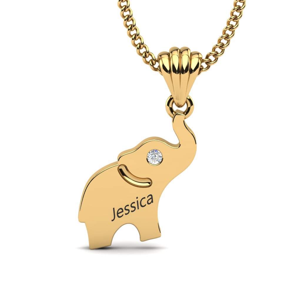 Moissanite Pendentif pour enfant Dorcia