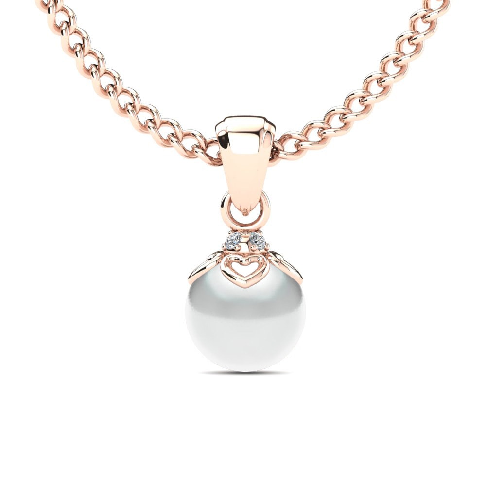 Pearl Necklaces Keviona Ø6 Mm 585 Rose Gold Diamond