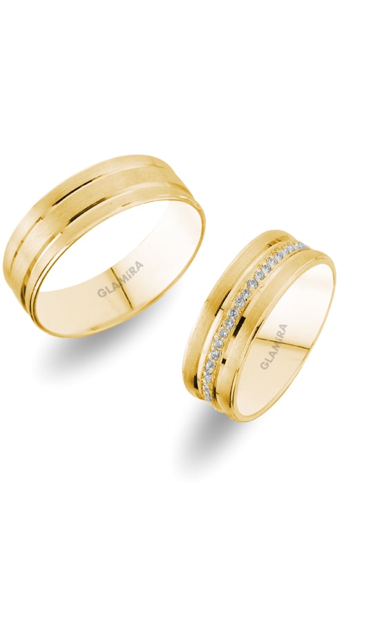 Diamant De Synthèse Bague de Mariage Embrace Charm