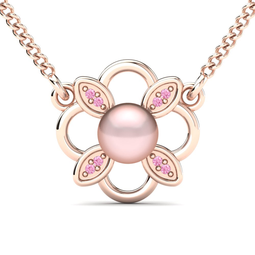 Pink Sapphire Women's Necklace Ladonnia Ø6 mm