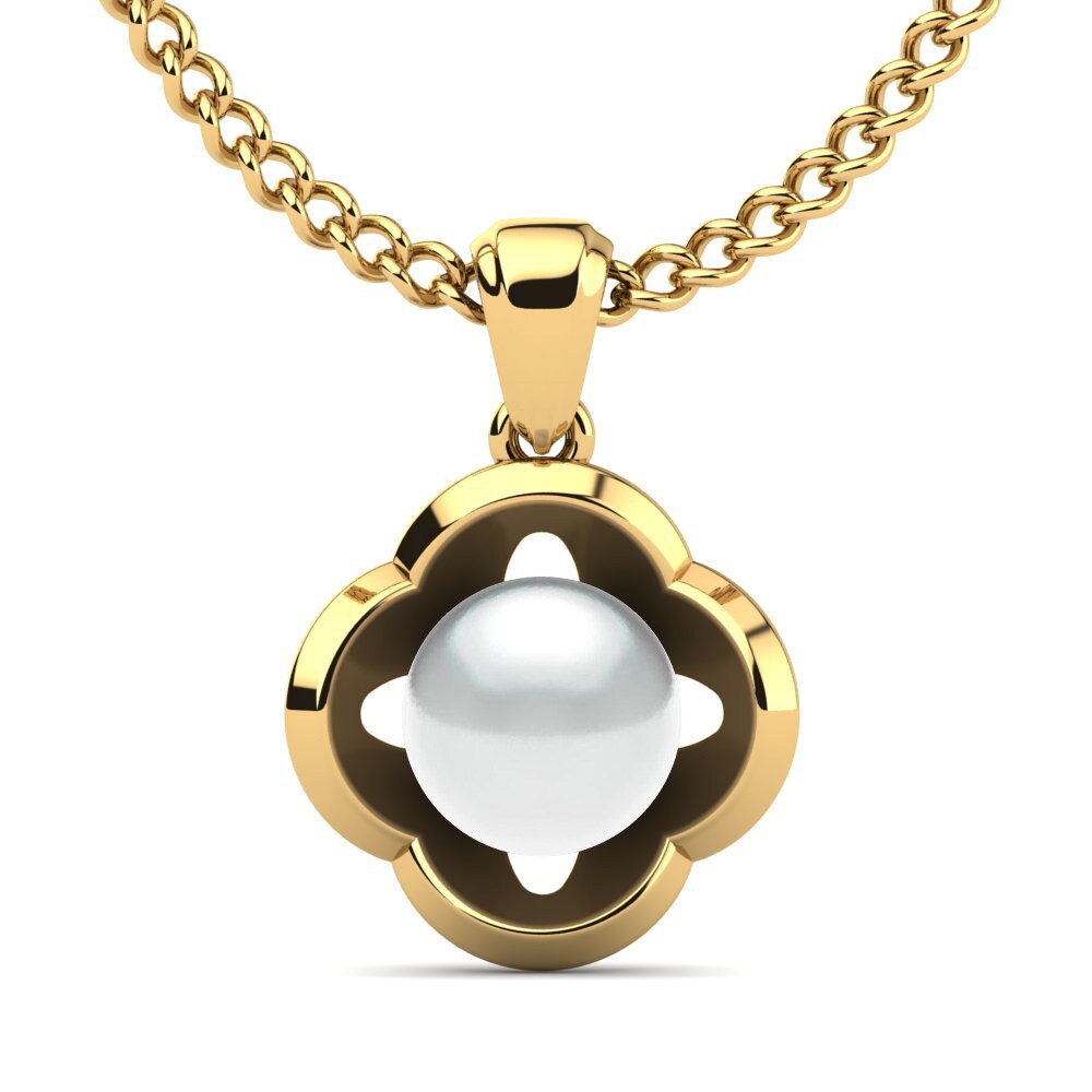 9K Geel Goud Dames Hanger Ladrina Ø6 mm