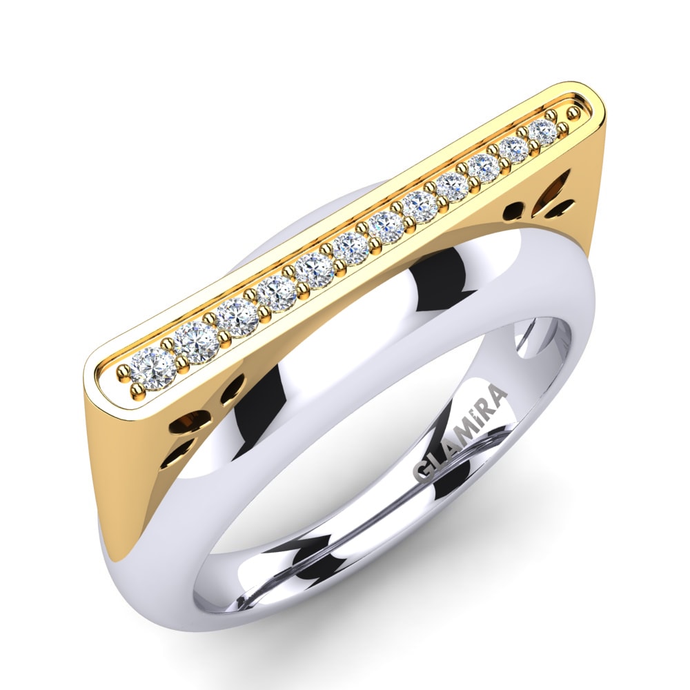 14k White & Yellow Gold Ring Lavanya