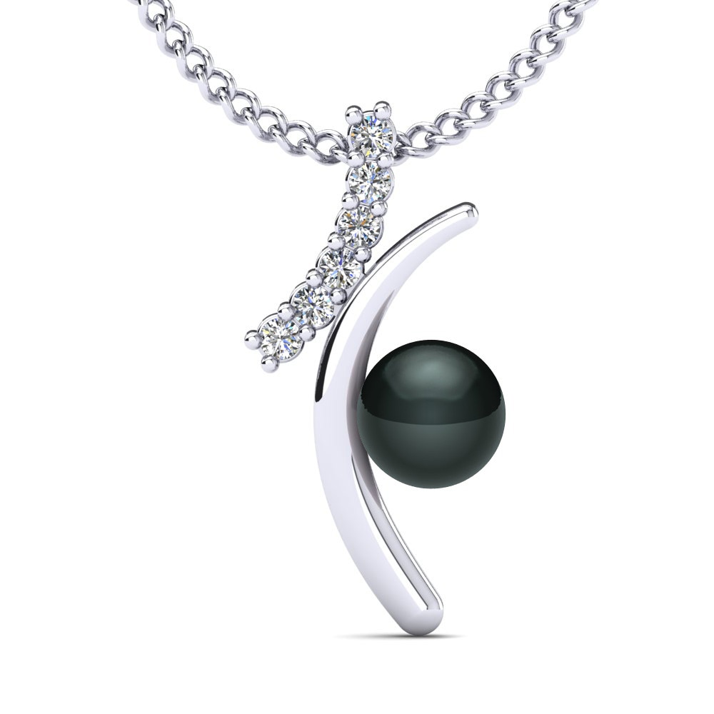 18k White Gold Women's Pendant Lemuela Ø6 mm