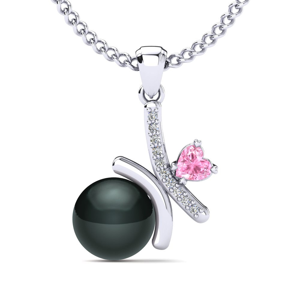 Pembe Safir Kadın Kolye Lerika Ø8 mm