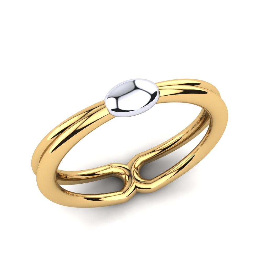 14ct Yellow & White Gold Ring Liffey