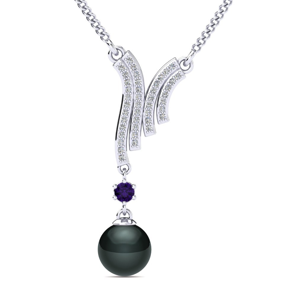 Amethyst Women's Necklace Lissey Ø8 mm