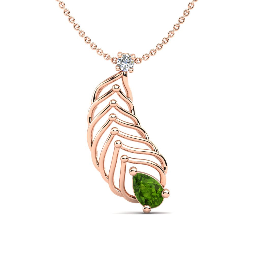 18K Rood Goud Dames Hanger Longan
