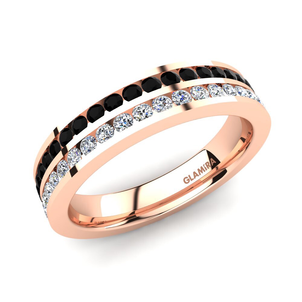 14k Rose Gold Black Sapphire Ring Lonzetta