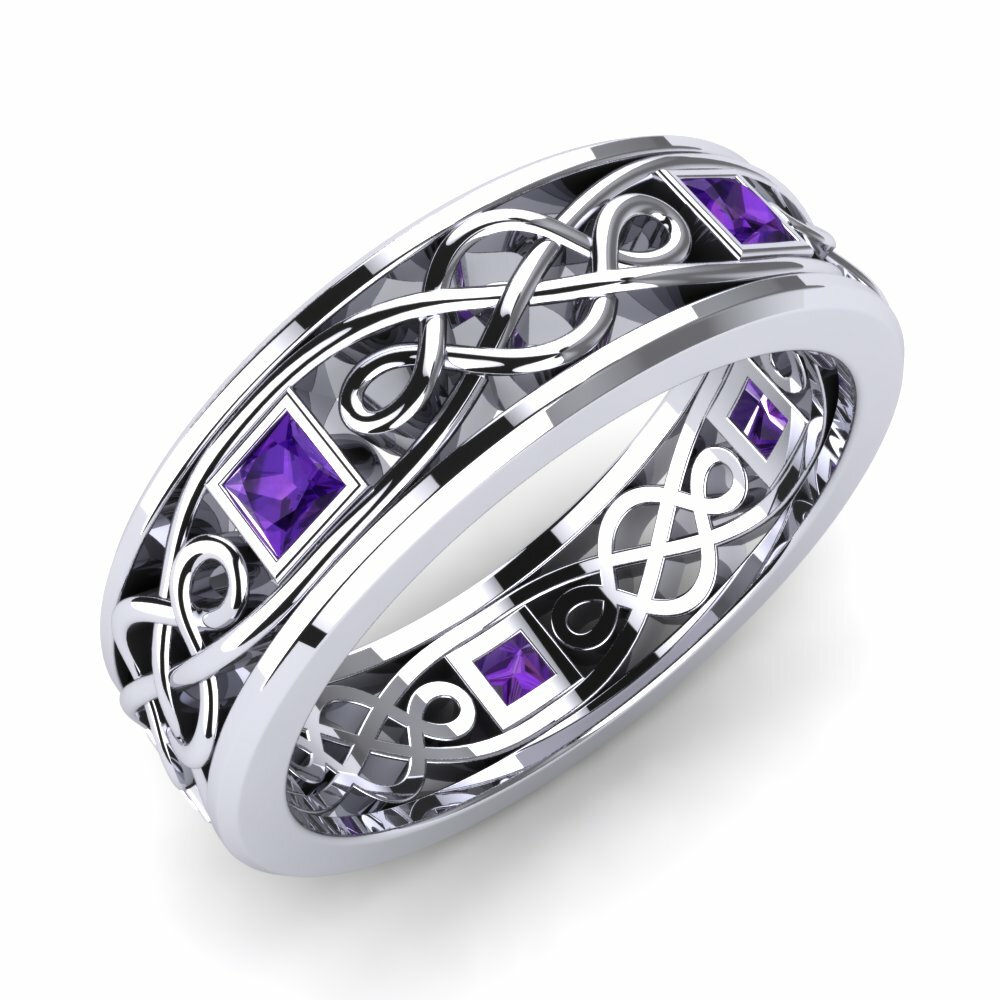 Amethyst Men's Ring Heroic