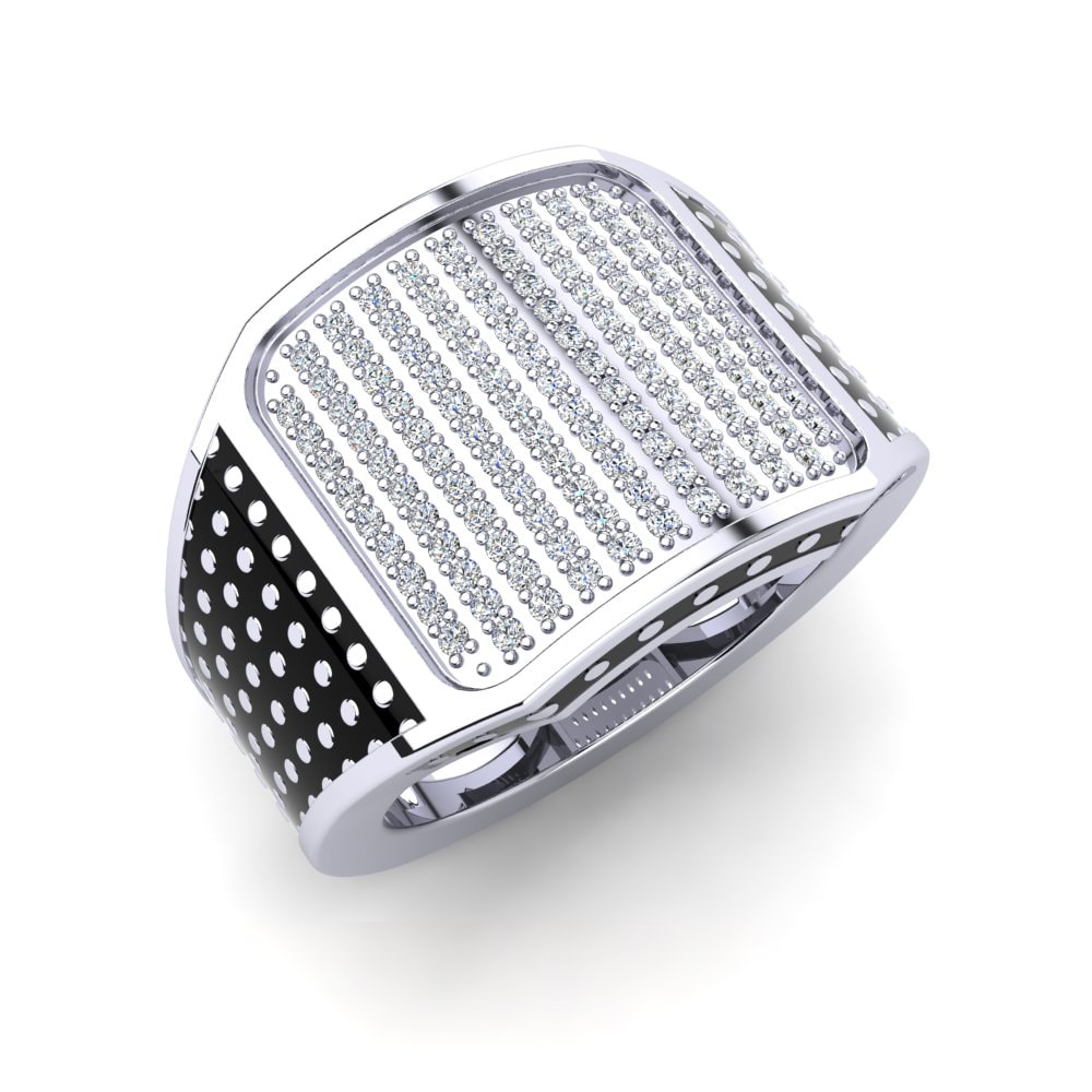 White sapphire Men's Ring Almondo