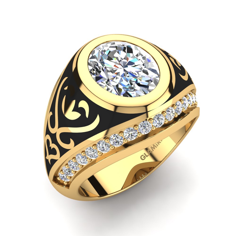 18ct Yellow Gold Lab Grown Diamond Men's Ring Todrick