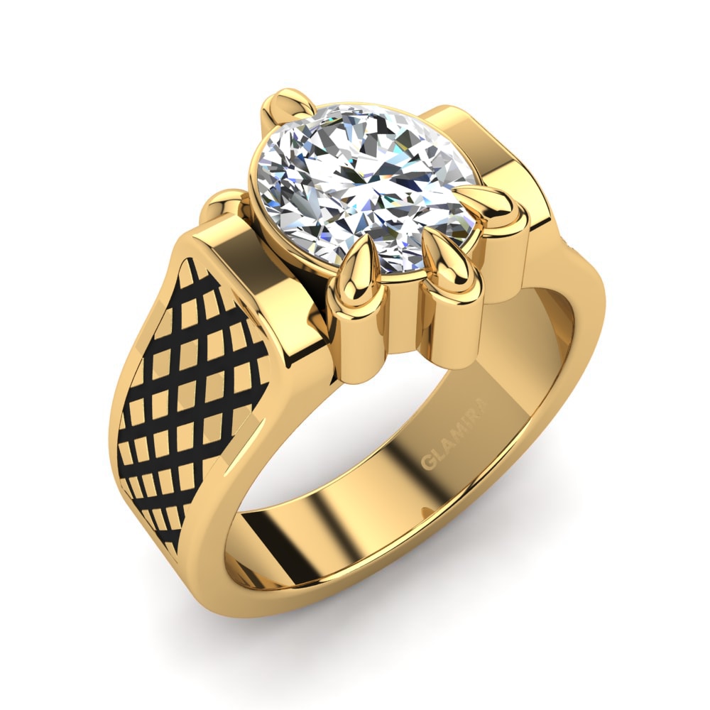 18ct Yellow Gold Lab Grown Diamond Men's Ring Vorian
