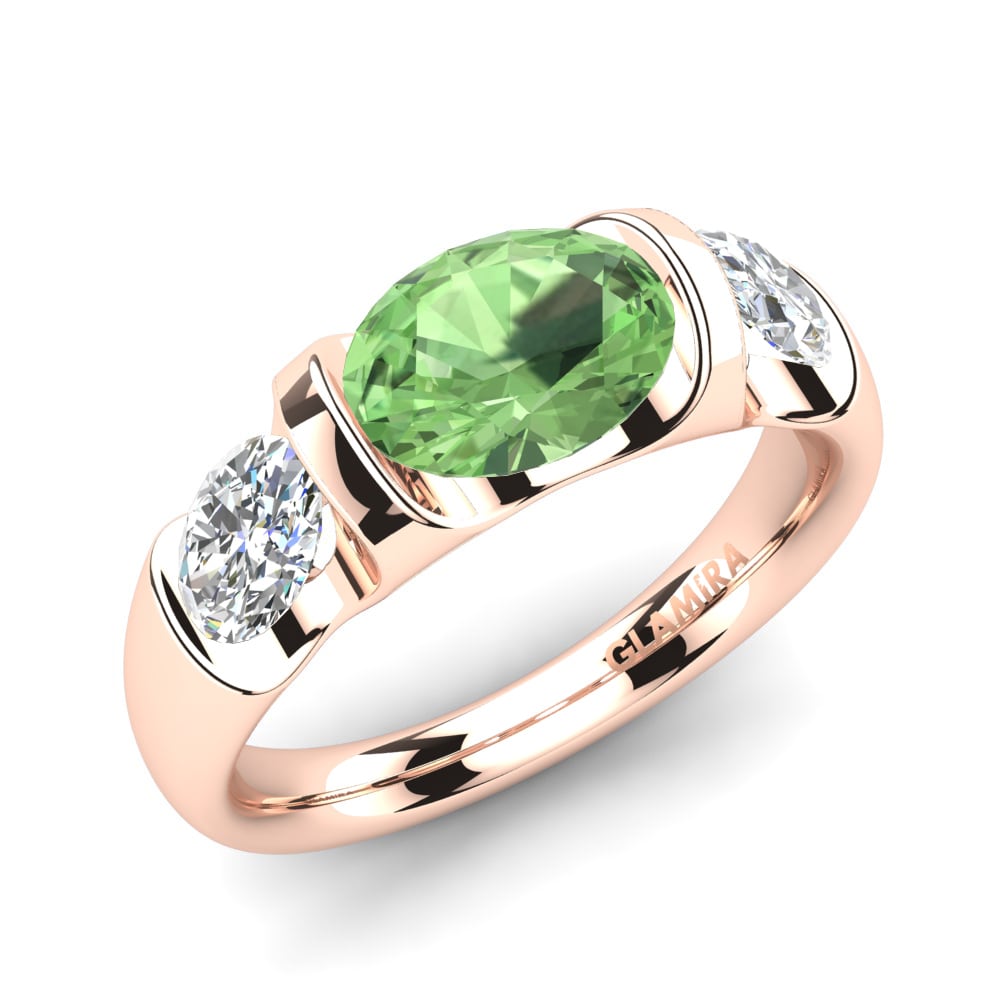 Green Amethyst Engagement Ring Manipure