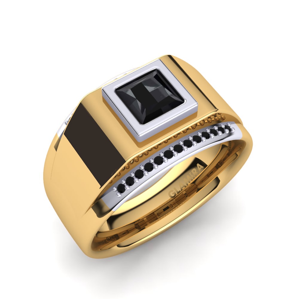 14K Geel & Wit Goud Heren ring Monte