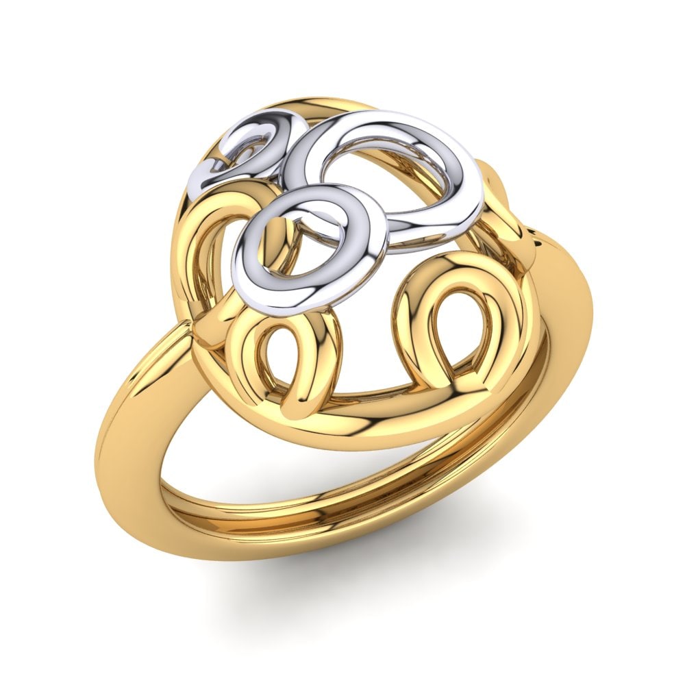 14ct Yellow & White Gold Ring Montezuma