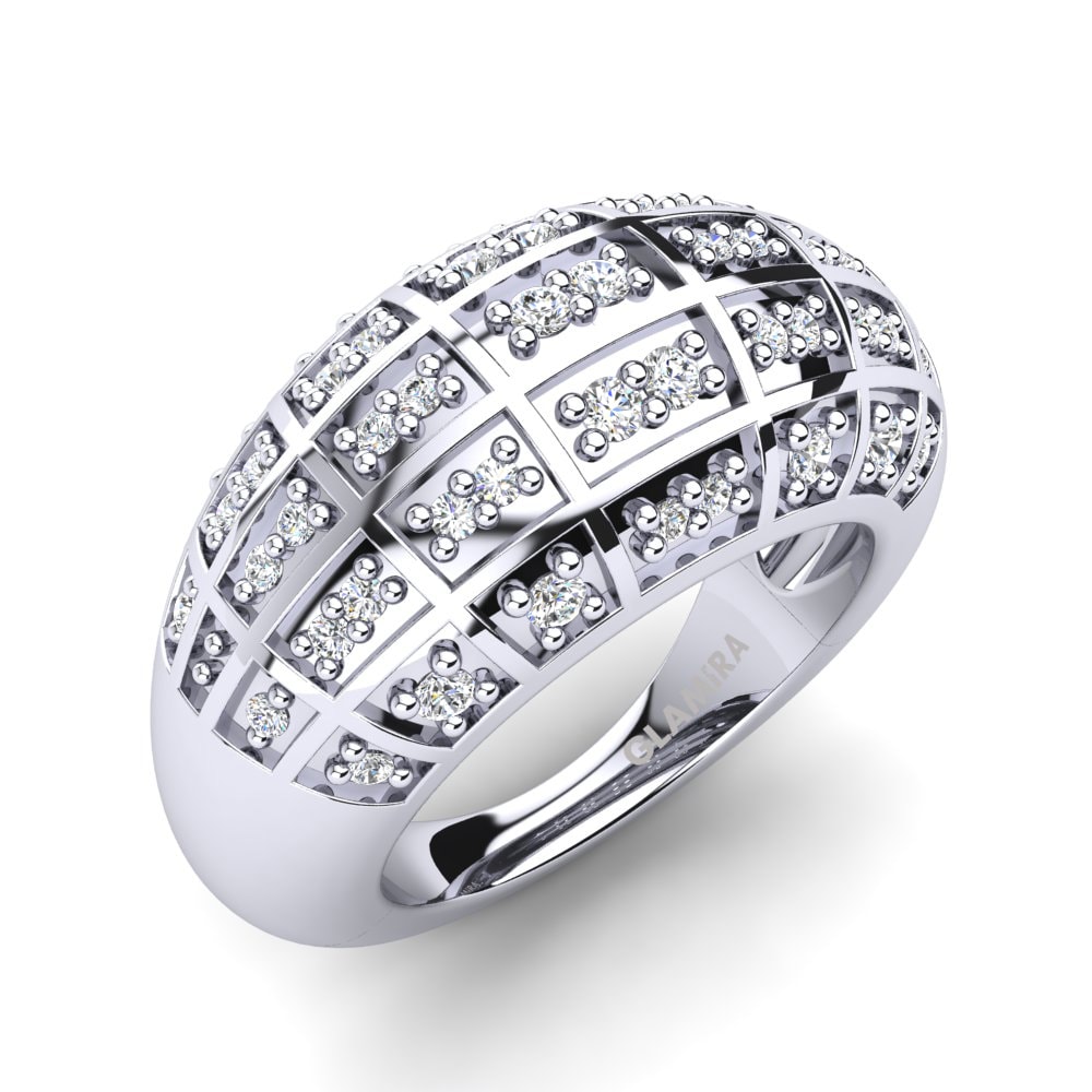 Weißer Saphir Ring Mundesi