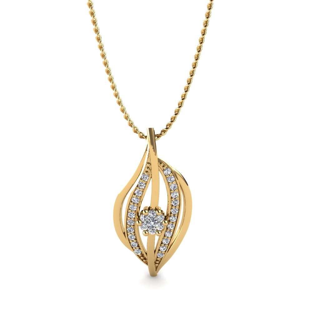 Diamant-saffier Dames Hanger Bathilda