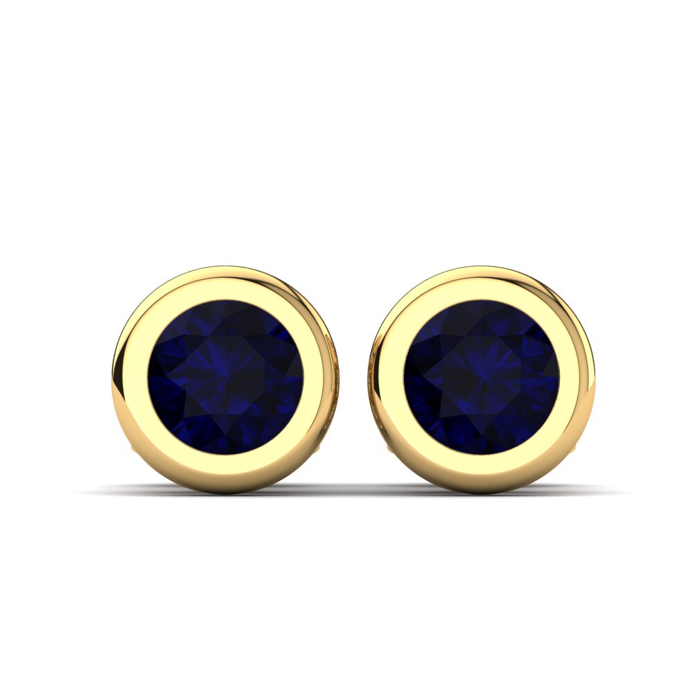 Donker Blauwe Zirkoon Dames Oorbellen Sarmilla