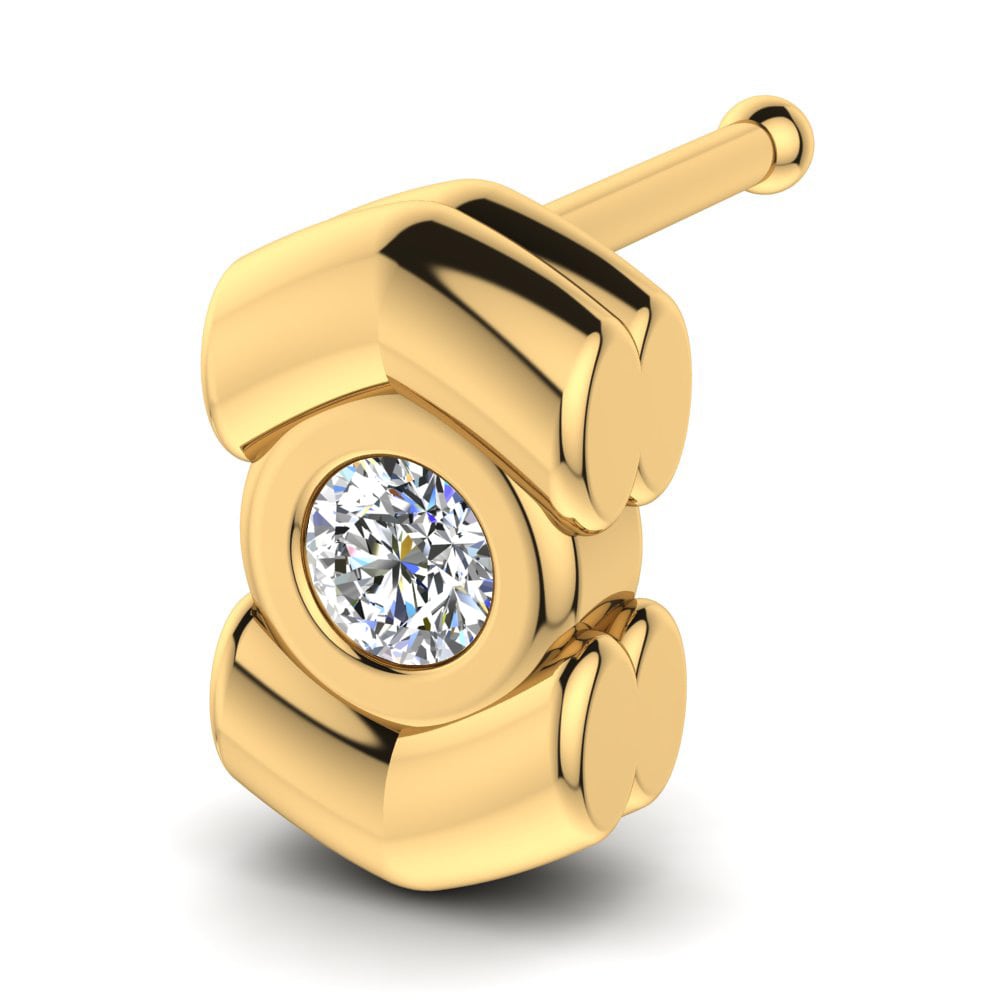 18K Geel Goud Neus Pin Bedros