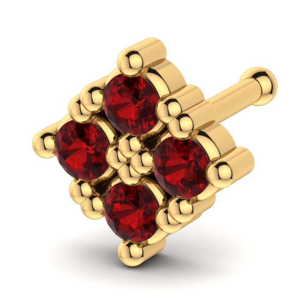 14ct Yellow Gold Nose Pin Radhia