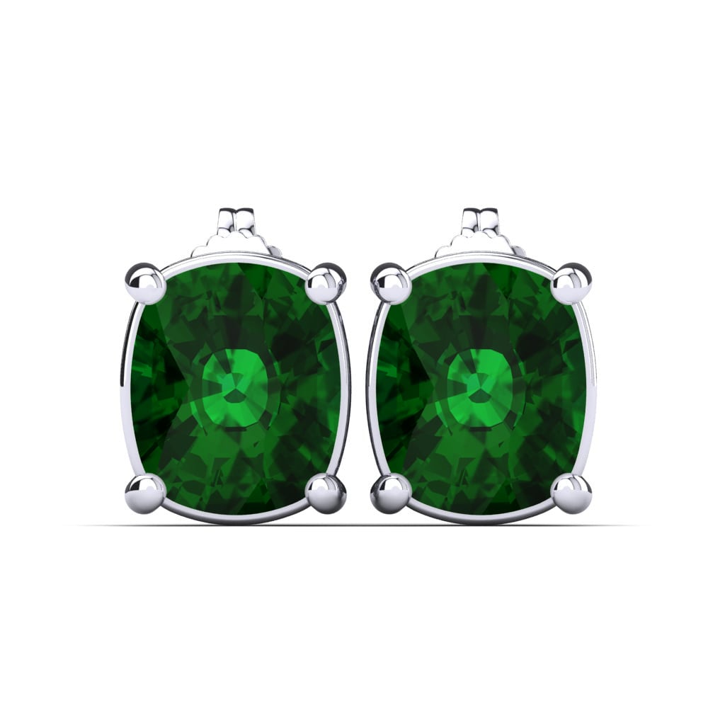 Emerald Earring Nahalia 12x10 mm