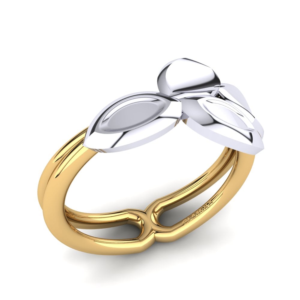 14ct Yellow & White Gold Ring Nelson