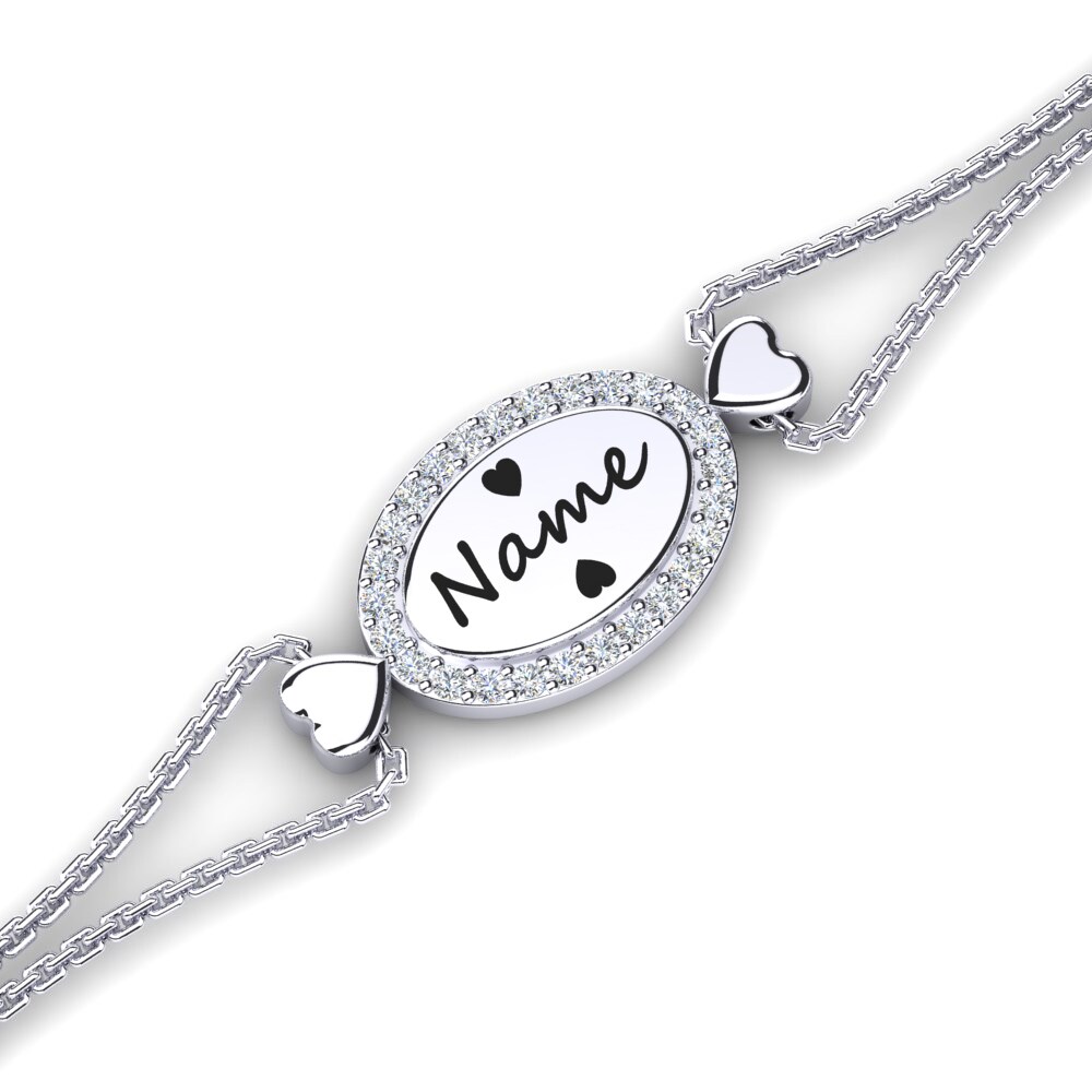 White sapphire Women's Bracelet Ladoga