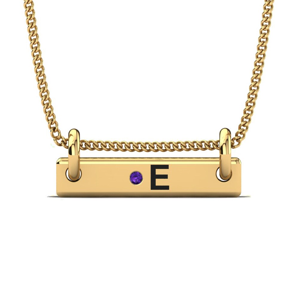 Gelbgold 585 Amethyst Damen anhänger Akeila