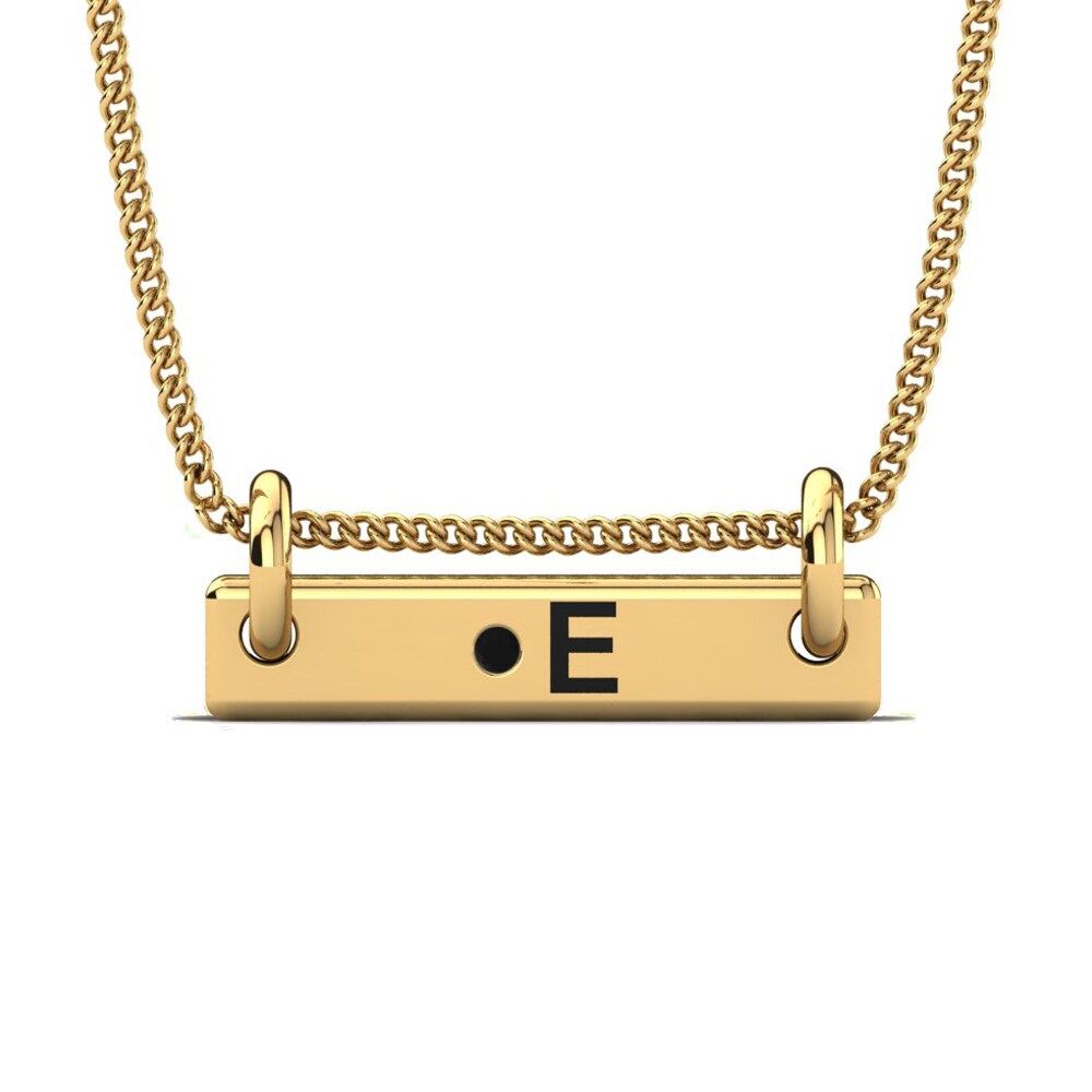 Gelbgold 585 Schwarzer Diamant Damen anhänger Akeila