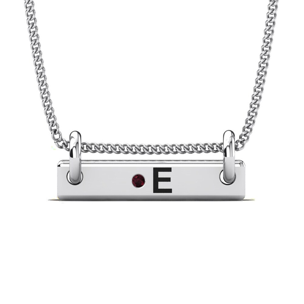 950 Palladium Granat Damen anhänger Akeila