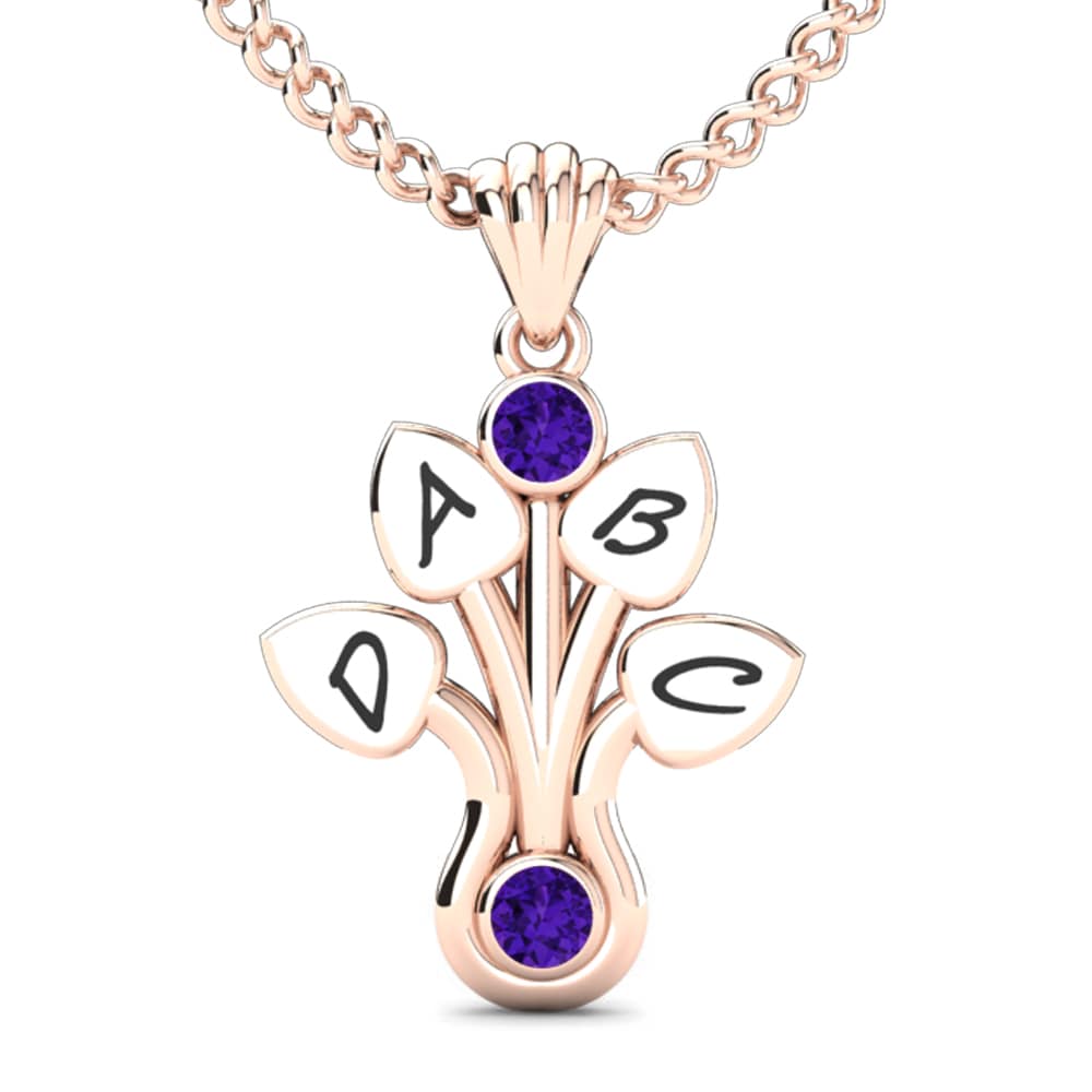 Rotgold 585 Amethyst Damen anhänger Araxie