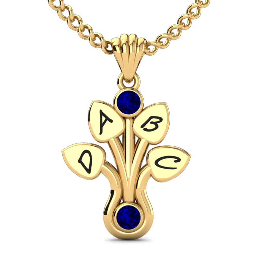 Donker Blauwe Zirkoon Dames Hanger Araxie